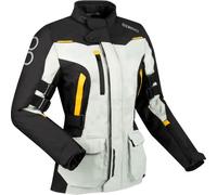 Bering Zephyr, veste textile imperméable pour femmes T3 Noir/Gris Clair/Jaune Noir/Gris Clair/Jaune