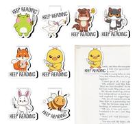 Berirexrion Lot de 8 marque-pages magnétiques amusants en forme d'animal mignon pour lire les enfants - Marque-page unique pour femmes, amateurs de livres, étudiants, enseignants, enseignants