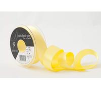 Berisfords 3501 Ruban de Satin Double Face, Polyester, Citron, 25 mm