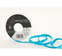 Berisfords 3501 Ruban de Satin Double Face, Polyester, Paon, 7 mm
