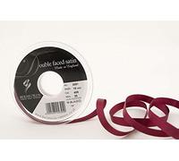 Berisfords 3501 Ruban en Satin Double-Face 20 m x 10 mm, Aubergine