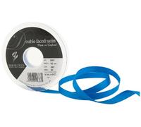 Berisfords 3501 Ruban en Satin Double-Face 20 m x 10 mm, Bleu Roi foncé