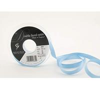 Berisfords 3501 Ruban en Satin Double-Face 20 m x 10 mm, Bleuet
