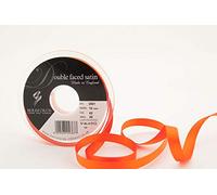 Berisfords 3501 Ruban en Satin Double-Face 20 m x 10 mm, Orange Carotte