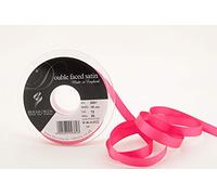 Berisfords 3501 Ruban en satin double-face 20 m x 10 mm, Rose vif