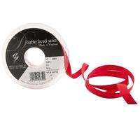 Berisfords 3501 Ruban en Satin Double-Face 20 m x 10 mm, Rouge