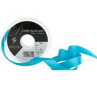 Berisfords 3501 Ruban en Satin Double-Face 20 m x 15 mm, Bleu Paon
