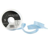 Berisfords 3501 Ruban en Satin Double-Face 20 m x 15 mm, Bleuet