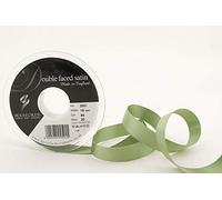 Berisfords 3501 Ruban en Satin Double-Face 20 m x 15 mm, Kaki