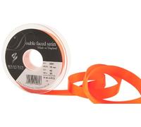 Berisfords 3501 Ruban en satin double-face 20 m x 15 mm, Orange carotte