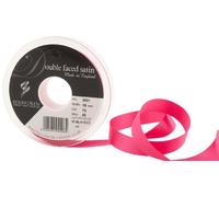Berisfords 3501 Ruban en Satin Double-Face 20 m x 15 mm, Rose Vif