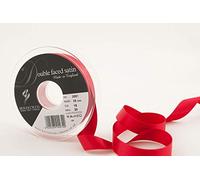 Berisfords 3501 Ruban en Satin Double-Face 20 m x 15 mm, Rouge
