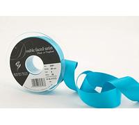 Berisfords 3501 Ruban en Satin Double-Face 20 m x 25 mm, Bleu Paon