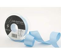 Berisfords 3501 Ruban en Satin Double-Face 20 m x 25 mm, Bleuet