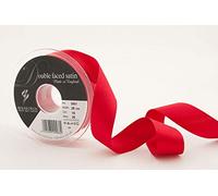 Berisfords 3501 Ruban en Satin Double-Face 20 m x 25 mm, Rouge