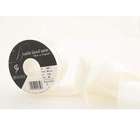 Berisfords 3501 Ruban en satin double-face 20 m x 50 mm, Blanc albâtre