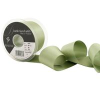Berisfords 3501 Ruban en satin double-face 20 m x 50 mm, Kaki
