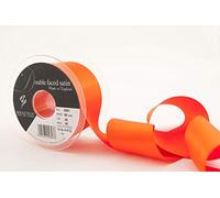 Berisfords 3501 Ruban en satin double-face 20 m x 50 mm, Orange carotte