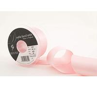 Berisfords 3501 Ruban en Satin Double-Face 20 m x 50 mm, Rose Clair