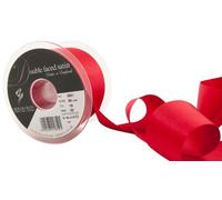 Berisfords 3501 Ruban en Satin Double-Face 20 m x 50 mm, Rouge