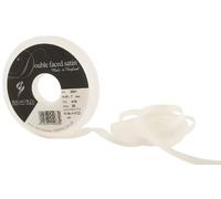 Berisfords 3501 Ruban en Satin Double-Face 20 m x 7 mm, Blanc albâtre