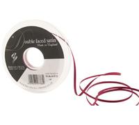 Berisfords 3501 Ruban en Satin Double-Face 30 m x 3 mm, Aubergine