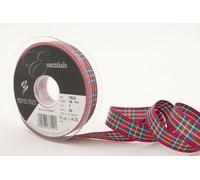 Berisfords 7622 Ruban tartan écossais traditionnel 25 m x 16 mm, Royal Stewart