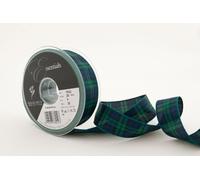Berisfords 7622 Ruban Tartan écossais Traditionnel 25 m x 25 mm, Black Watch