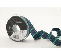 Berisfords 7622 Ruban Tartan écossais Traditionnel 25 m x 25 mm, Rose