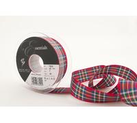 Berisfords 7622 Ruban Tartan écossais Traditionnel 25 m x 25 mm, Royal Stewart