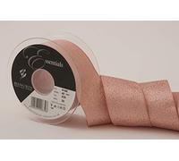 Berisfords BF_9165-40-329 Ruban lamé Or, Polyester, Rose Gold, 40 mm, Set de 20 Pièces