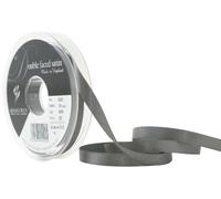 Berisfords Ruban de Satin Double-Face en Polyester 10 mm, Gris Fer