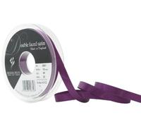 Berisfords Ruban de Satin Double-Face en Polyester 10 mm, Prune