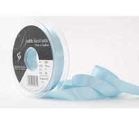 Berisfords Ruban de satin double-face en polyester 15 mm, Bleu dragée