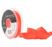 Berisfords Ruban de Satin Double-Face en Polyester 15 mm, Orange Fluo