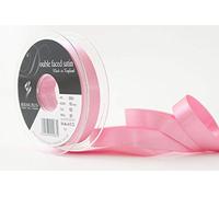Berisfords Ruban de satin double-face en polyester 15 mm, Rose bonbon
