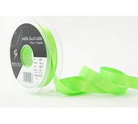 Berisfords Ruban de Satin Double-Face en Polyester 15 mm, Vert Fluo