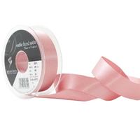 Berisfords Ruban de Satin Double-Face en Polyester 25 mm, Rose dragée