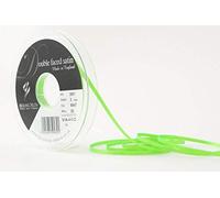 Berisfords Ruban de Satin Double-Face en Polyester 3 mm, Vert Fluo