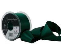 Berisfords Ruban de Satin Double-Face en Polyester 50 mm, Vert Sapin