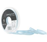 Berisfords Ruban de satin double-face en polyester 7 mm, Bleu dragée