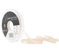 Berisfords Ruban de Satin Double-Face en Polyester 7 mm, Crème