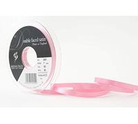 Berisfords Ruban de Satin Double-Face en Polyester 7 mm, Rose Bonbon