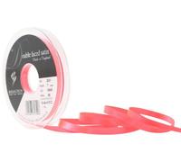 Berisfords Ruban de Satin Double-Face en Polyester 7 mm, Rose Fluo