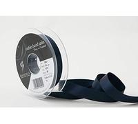 Berisfords Ruban Double Face en polysatin Bleu Nuit 15 mm