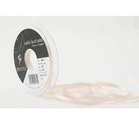 Berisfords Ruban Double Face en polysatin Crème 5 mm