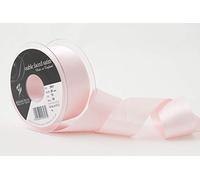 Berisfords Ruban Double Face en polysatin, Rose pâle, 10,5 x 10,5 x 4,6 cm