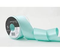 Berisfords Ruban Double Face en polysatin, Turquoise, 50 mm