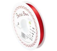 Berisfords Ruban Double Face en Satin de polysatin Rouge écarlate 10 mm