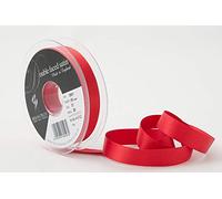 Berisfords Ruban Double Face en Satin Rouge Coquelicot 15 mm